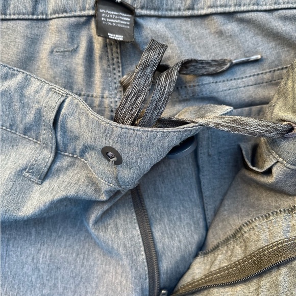 Men's Roark Shorts Gray Solid Flat Front 36 Zip Surf Summer Beach Outdoor Hike - Picture 3 of 14